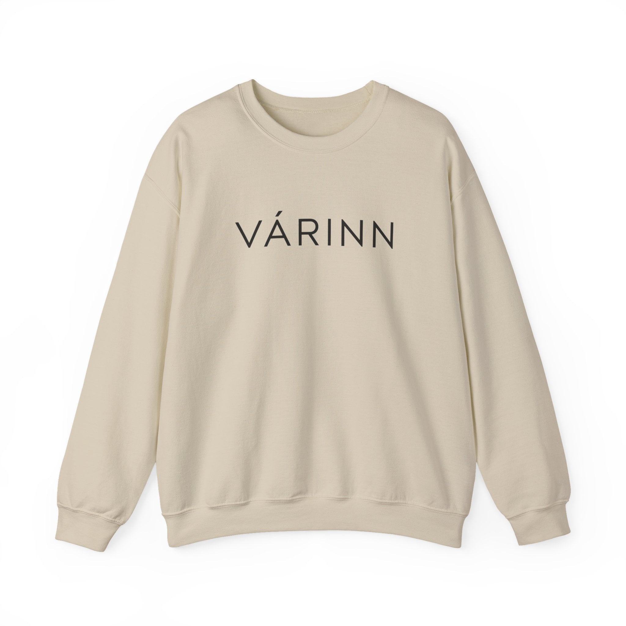Várinn Minimal Logo Sweatshirt — Scandinavian-Inspired Cozy Crewneck