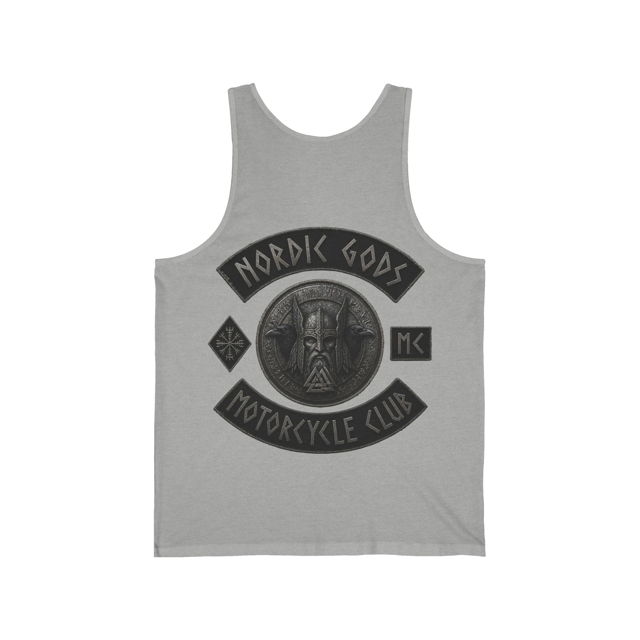 Nordic Gods Motorcycle Club Tank Top — Viking Helmet MC Biker Tank