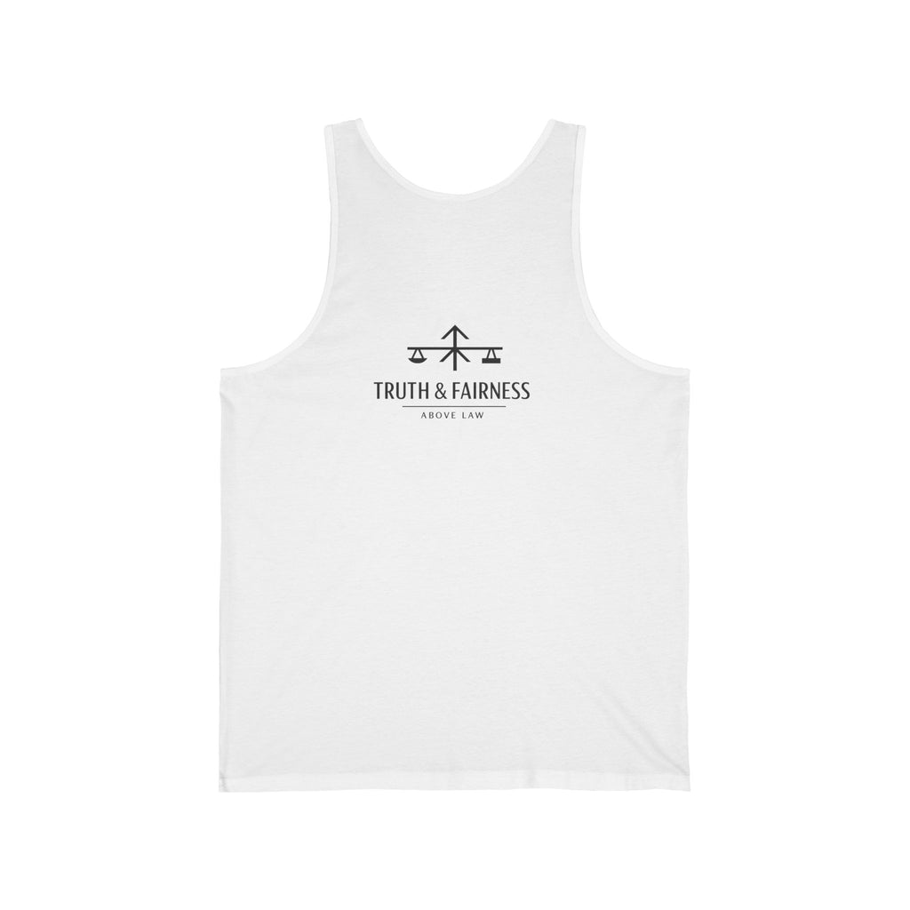 Truth & Fairness Minimalist Tank Top — 'Várinn Skógøy' Nordic Logo Tank