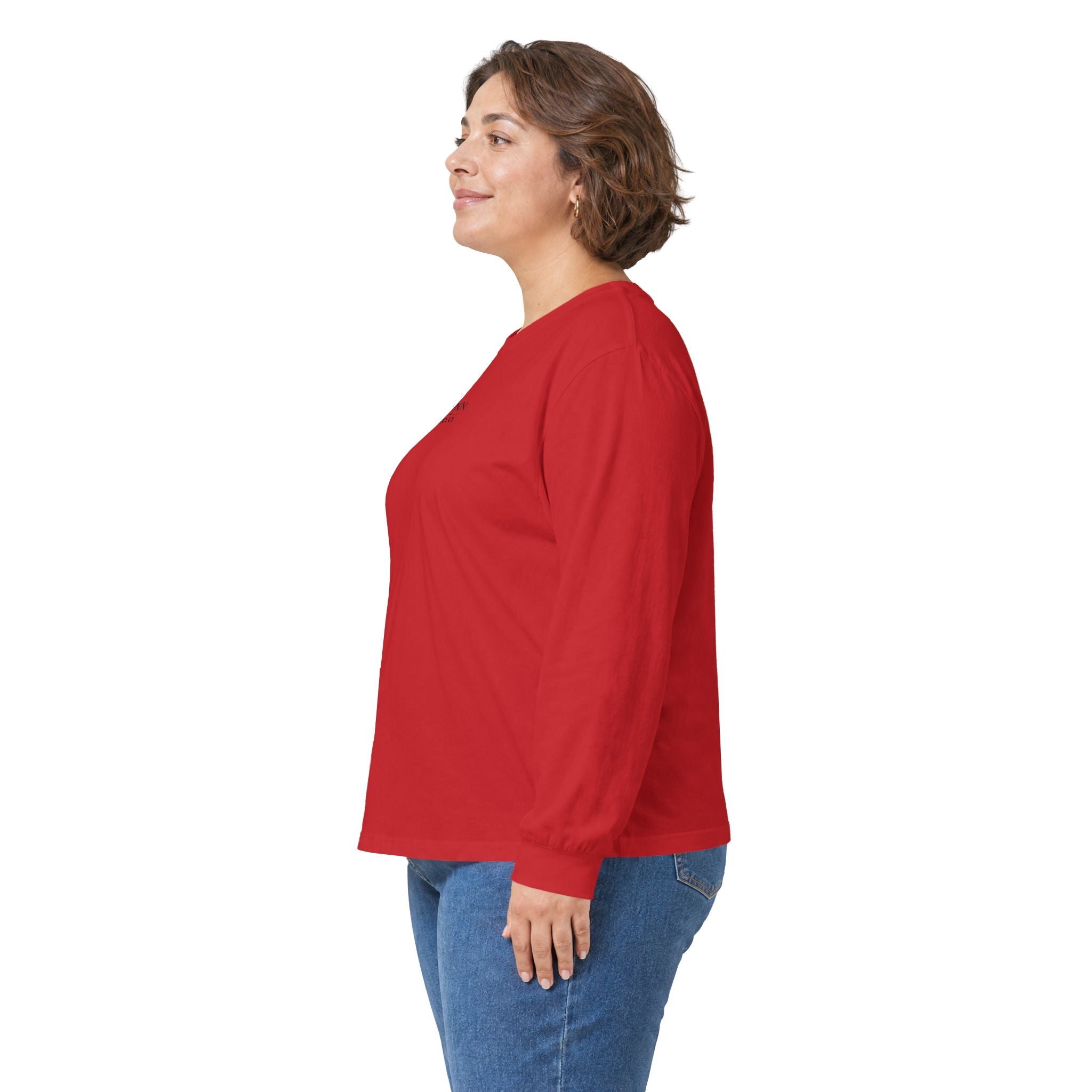 Long Sleeve Tee — Varinn Outdoor Badge Logo (Heather Gray)