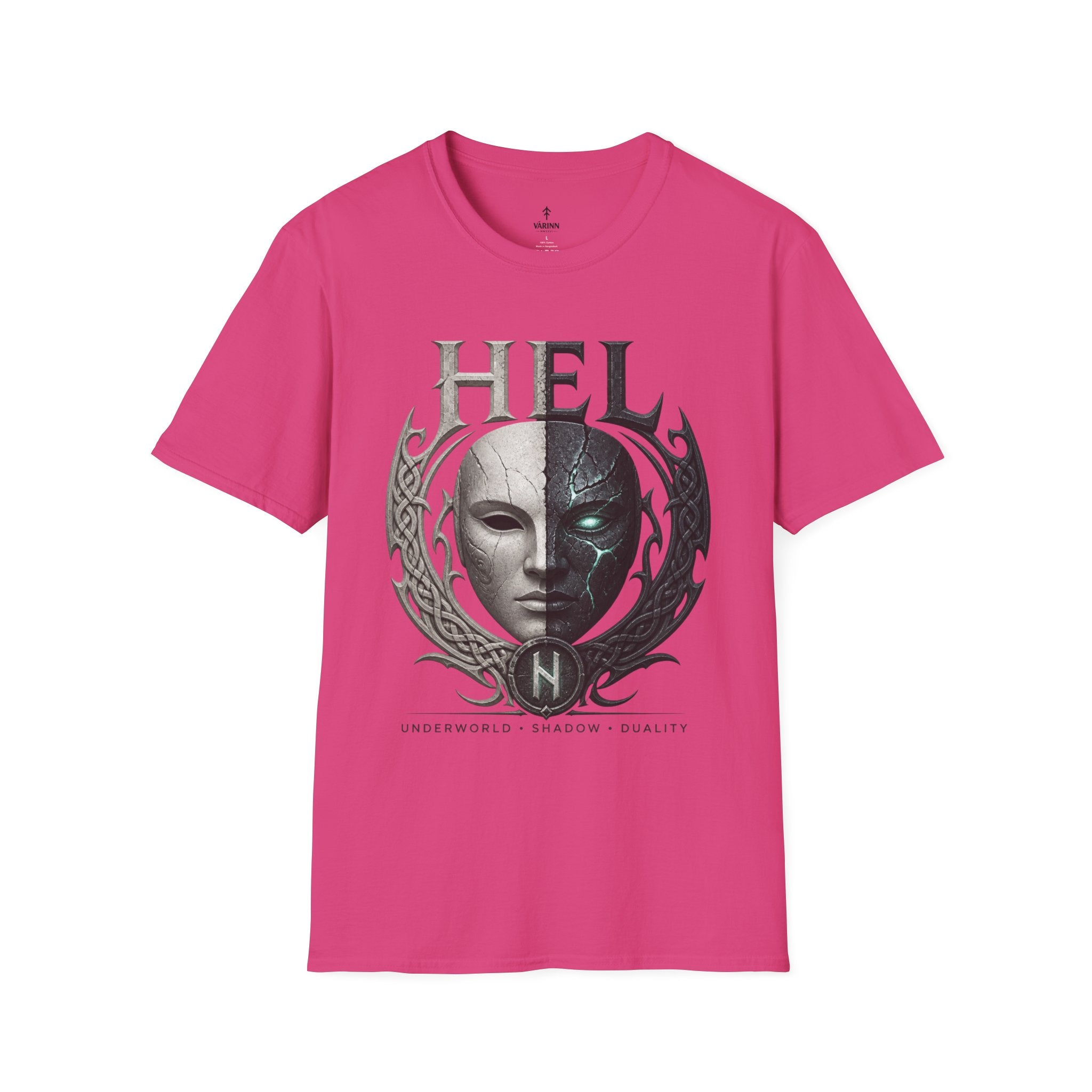 Hel Mythic Mask T-Shirt — Norse Goddess Hel Fantasy Tee
