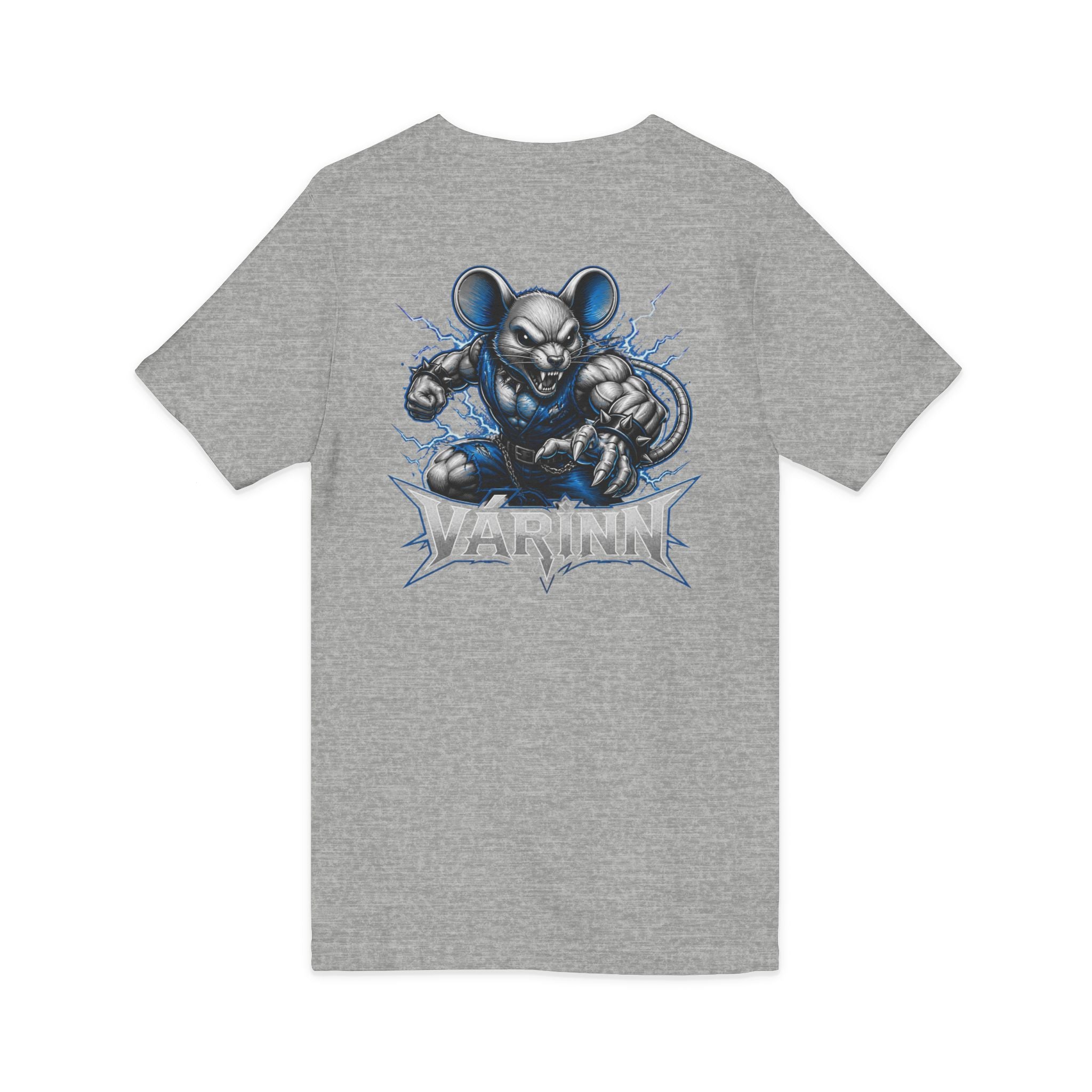 Varinn Heavy Metal Mouse Graphic V-Neck Tee