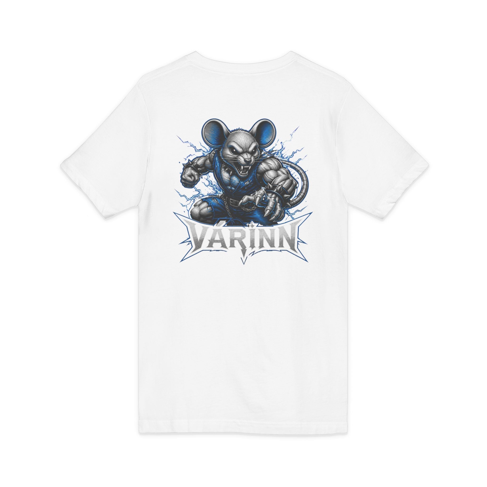 Varinn Heavy Metal Mouse Graphic V-Neck Tee