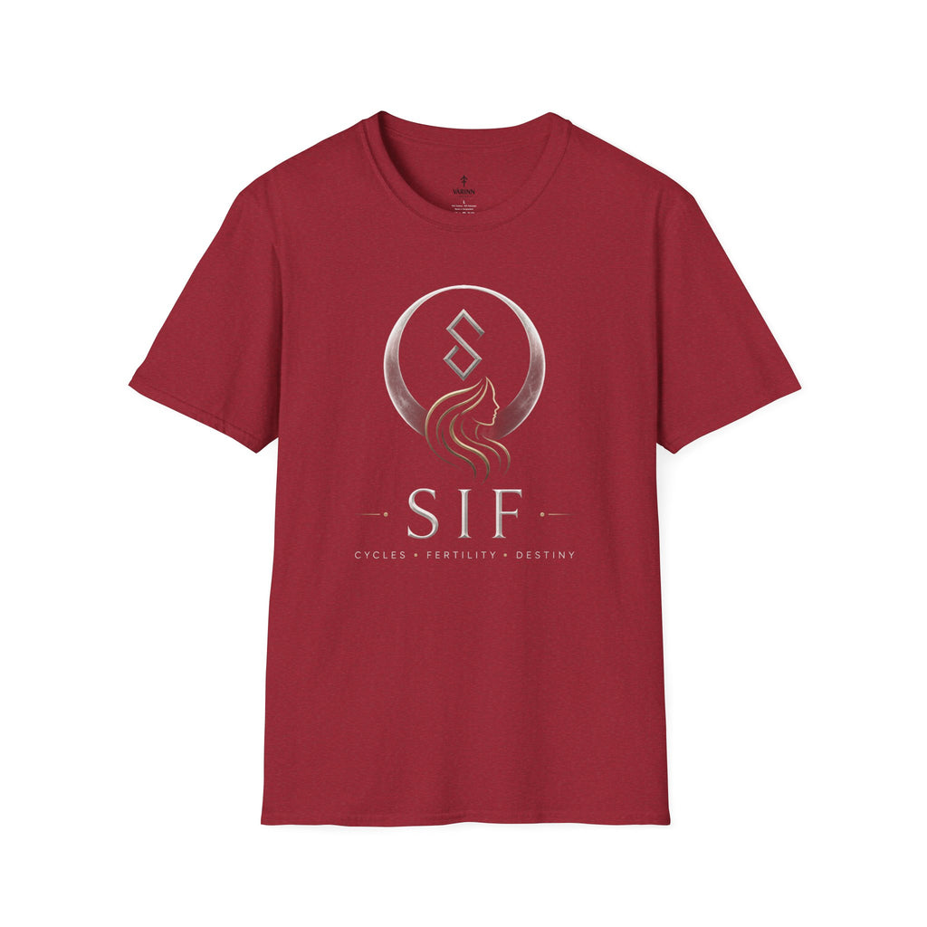 SIF Green Crest T‑Shirt — Celtic Moon & Mermaid Emblem Graphic Tee