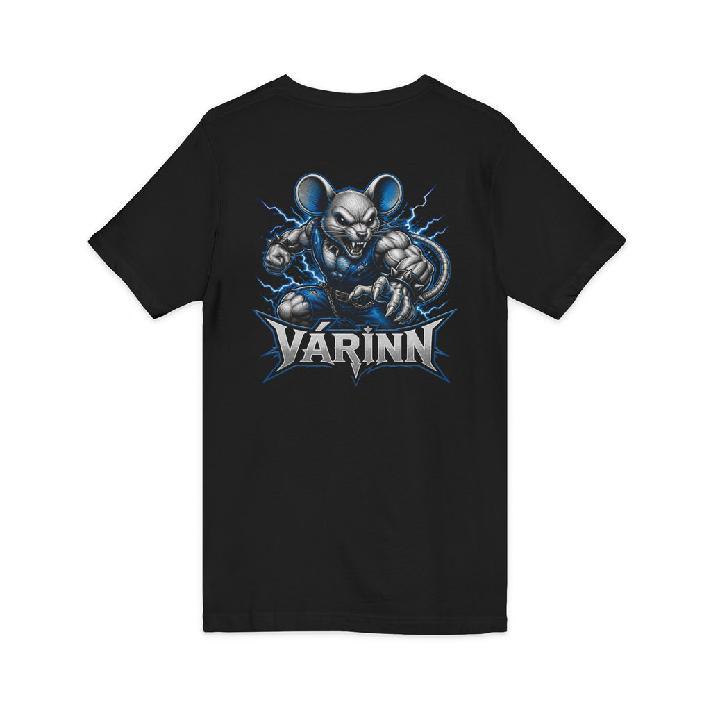 Varinn Heavy Metal Mouse Graphic V-Neck Tee