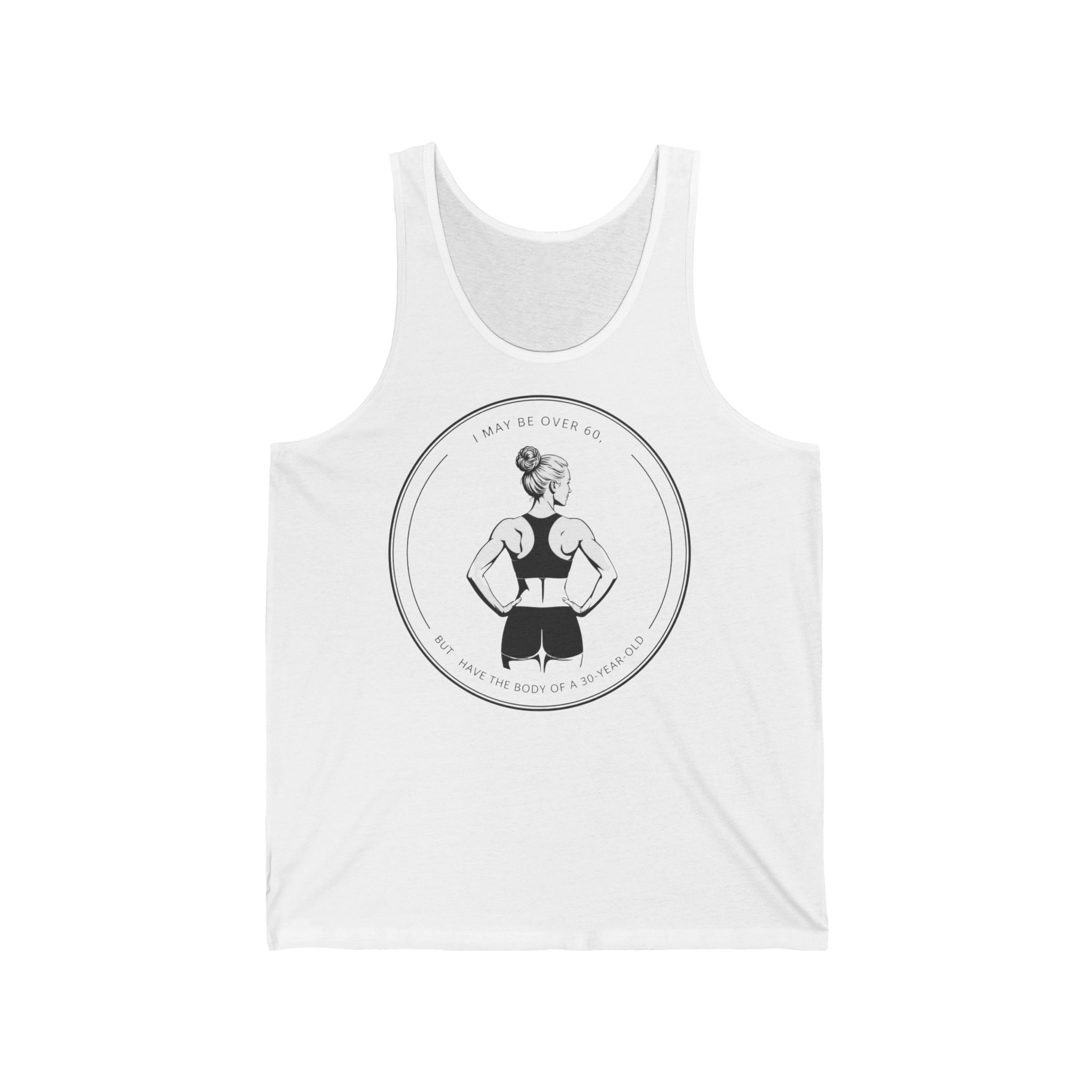 Workout Tank Top — "Built Not Bought" Fitness Racerback Tank