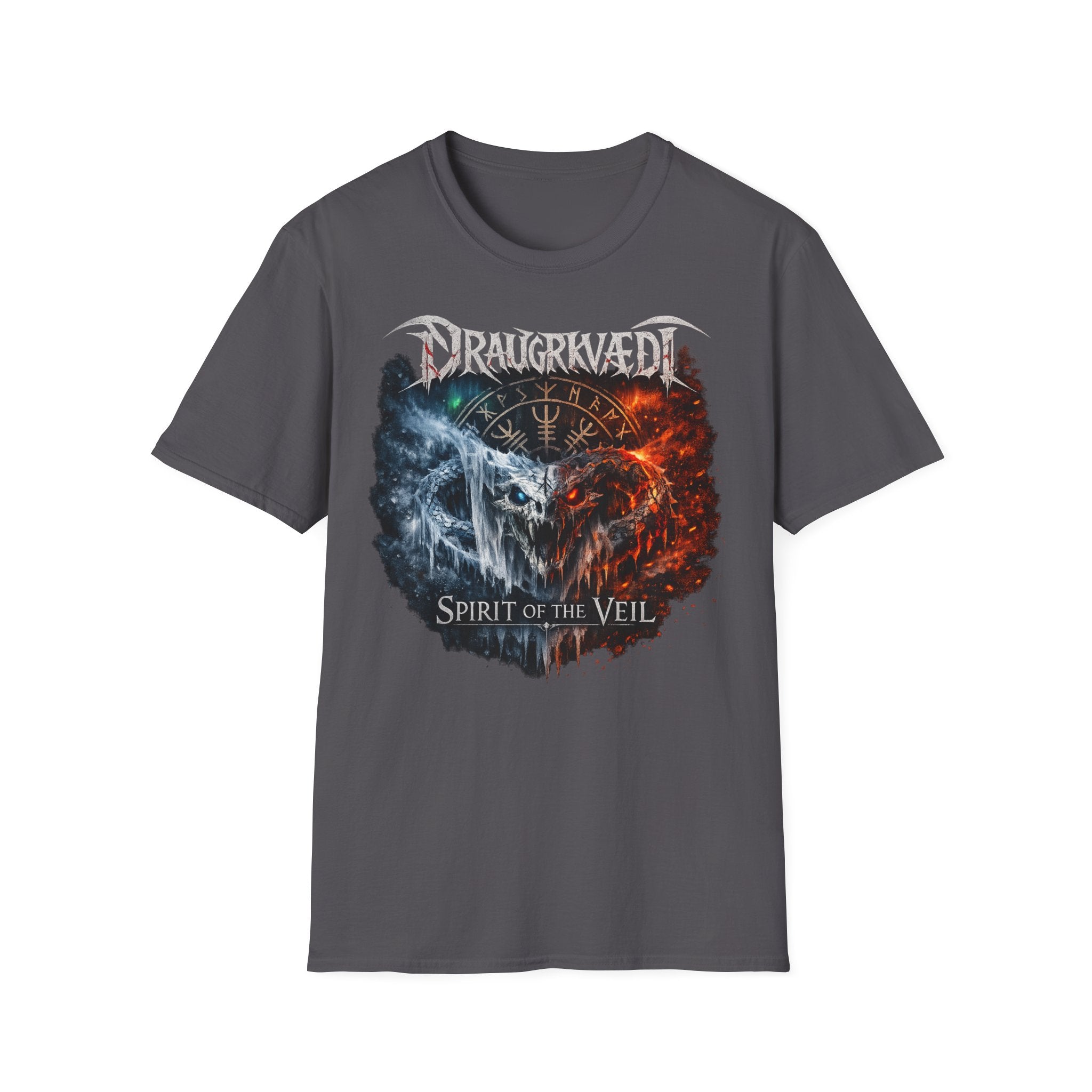 Viking Metal Band T-Shirt — Draugrkvædi 'Spirit of the Veil' Graphic Tee