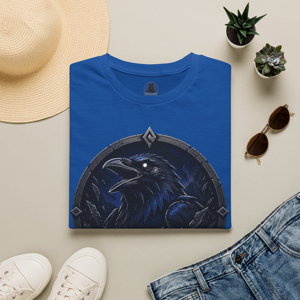 Raven Crest T-Shirt — Várinn Norse Raven Graphic Tee