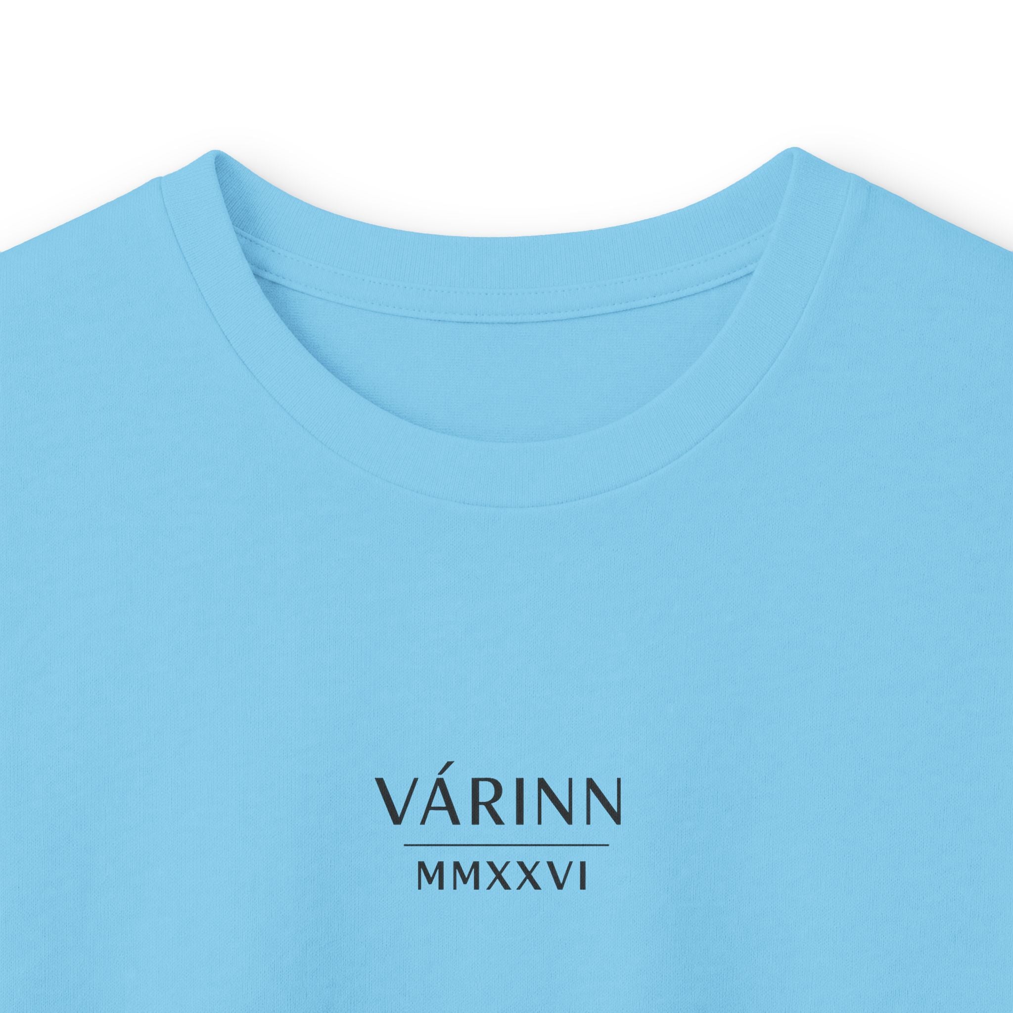 Long Sleeve Tee — Varinn Outdoor Badge Logo (Heather Gray)