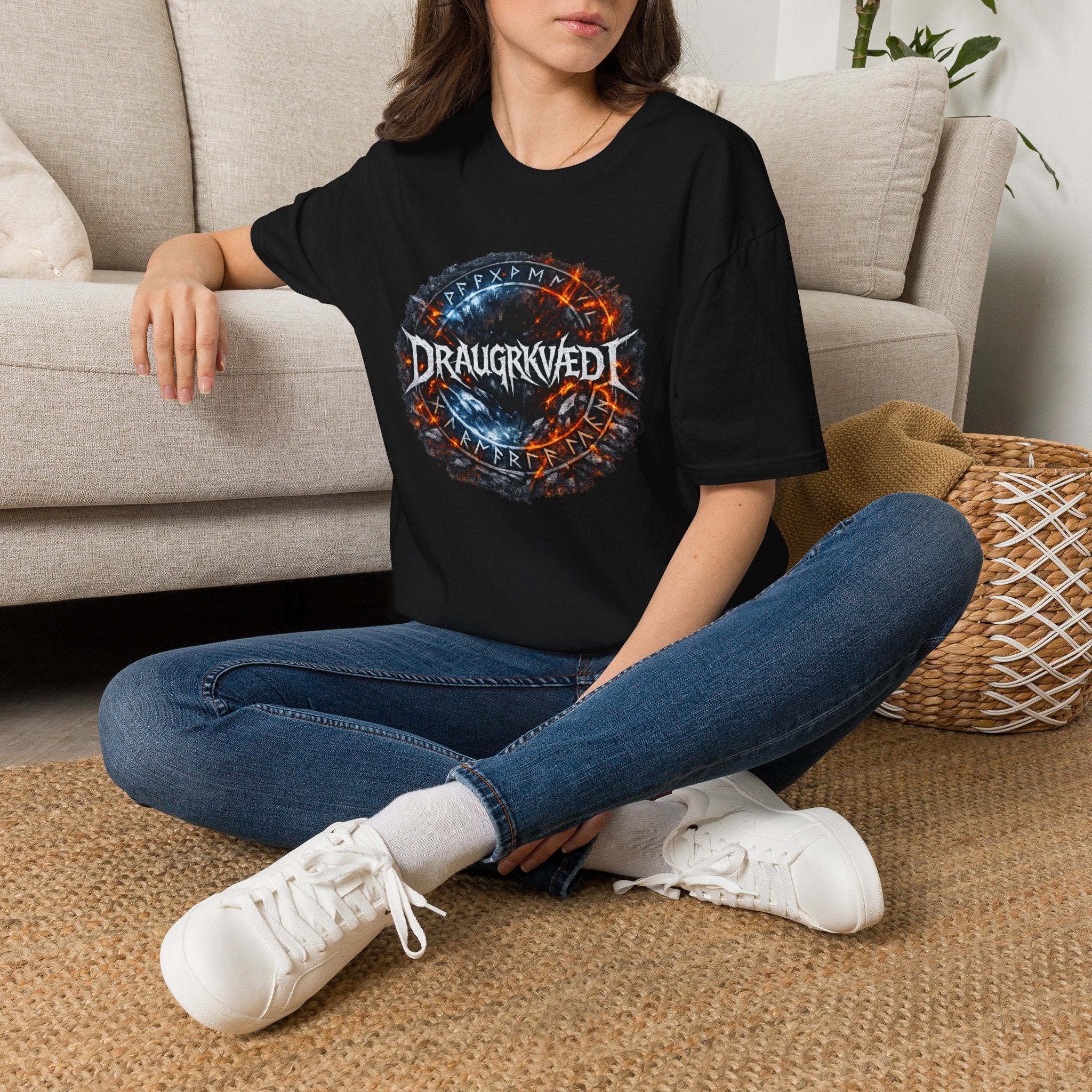 Viking Draugrkved Rune T-Shirt — Norse Mythology Graphic Tee