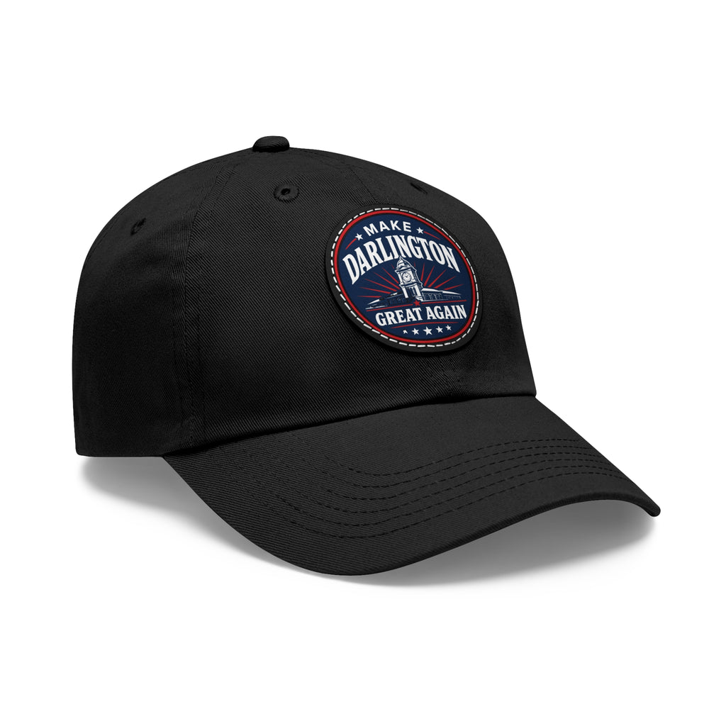 Dad Hat — "Make Darlington Great Again" Round Leather Patch Cap