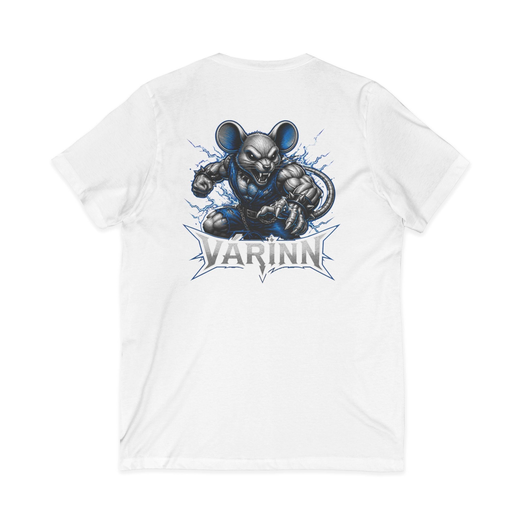 Varinn Heavy Metal Mouse Graphic V-Neck Tee