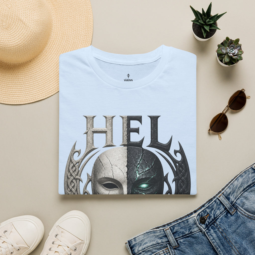Hel Mythic Mask T-Shirt — Norse Goddess Hel Fantasy Tee