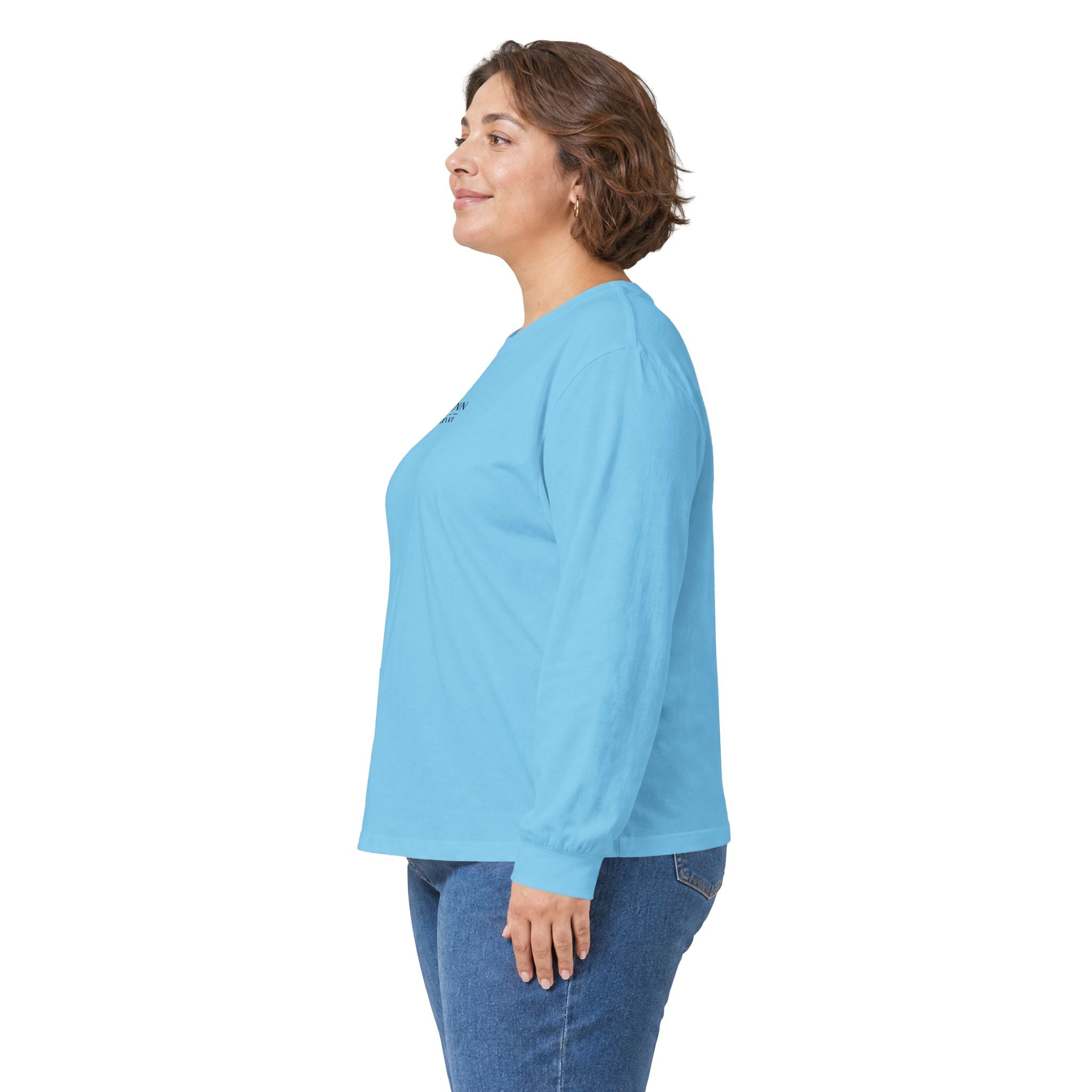 Long Sleeve Tee — Varinn Outdoor Badge Logo (Heather Gray)