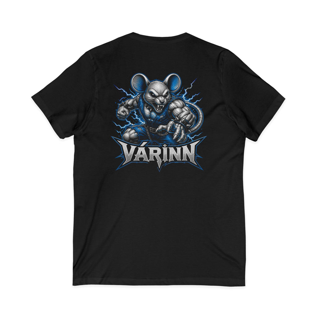 Varinn Heavy Metal Mouse Graphic V-Neck Tee