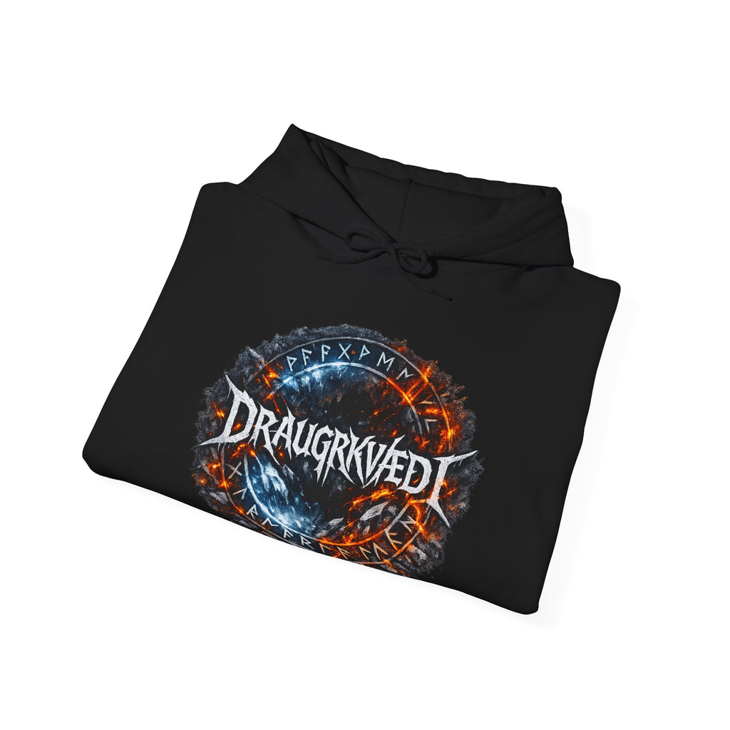 Draugrkvædi Band Tour Hoodie — Viking Metal Concert Pullover