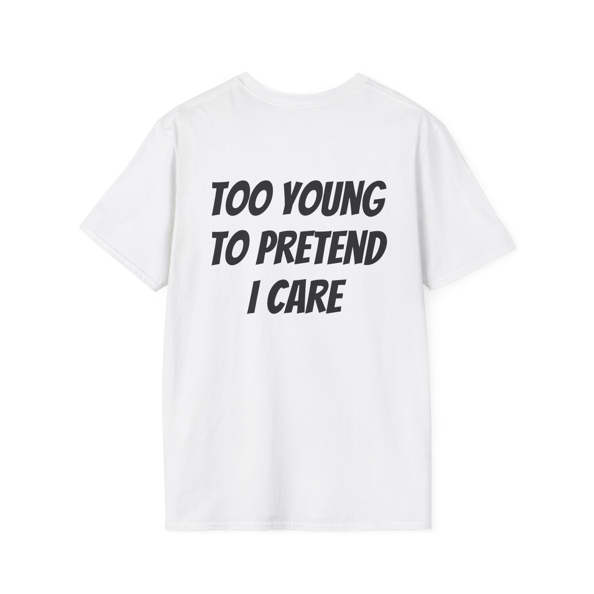 Too Old to Pretend T‑Shirt — Vintage Retro Graphic Tee ("Too Old to Pretend I'm Normal")