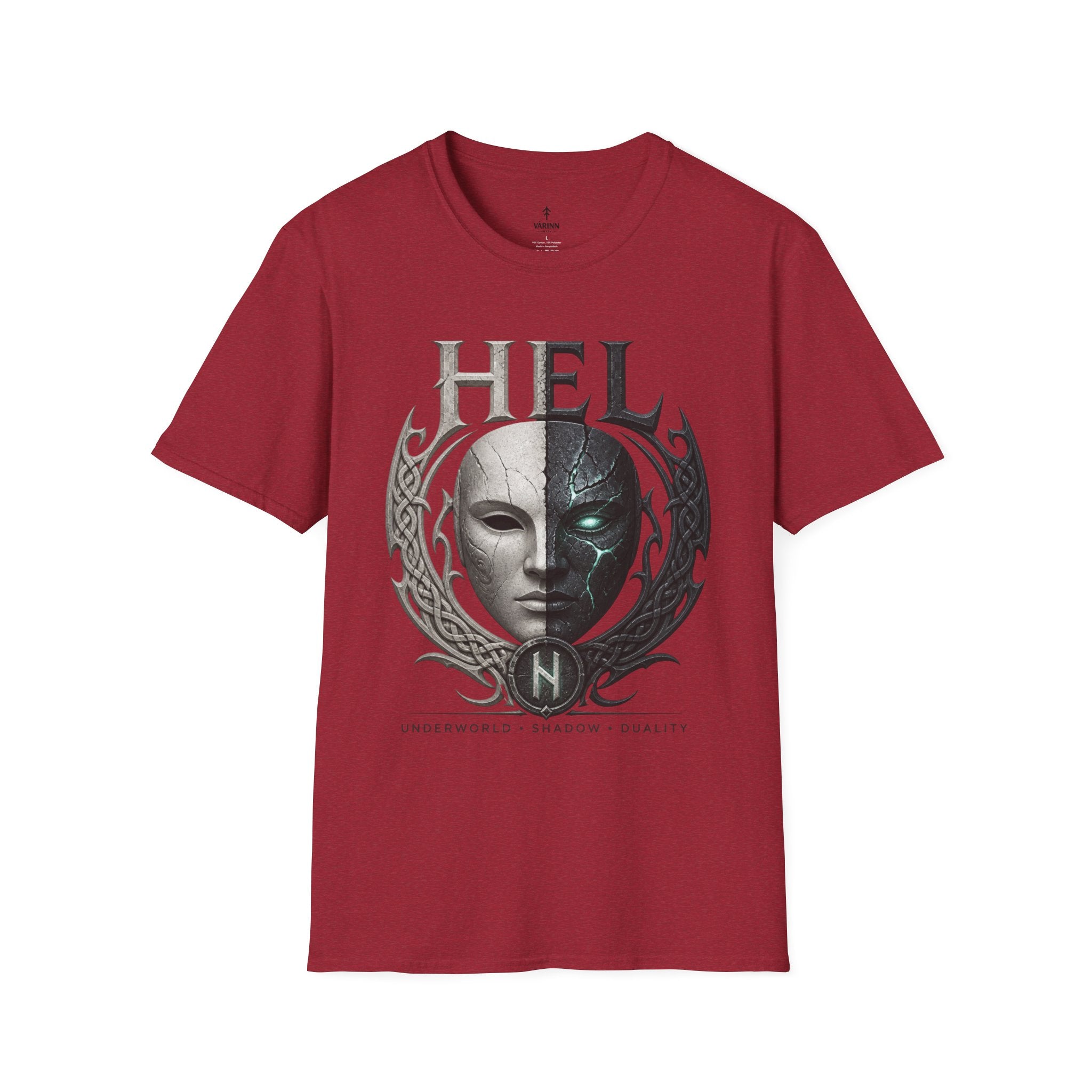 Hel Mythic Mask T-Shirt — Norse Goddess Hel Fantasy Tee