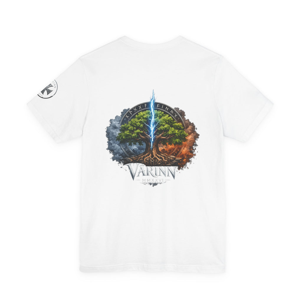 Viking Wolf & Yggdrasil Tee — Varinn Norse Mythology Graphic T-Shirt