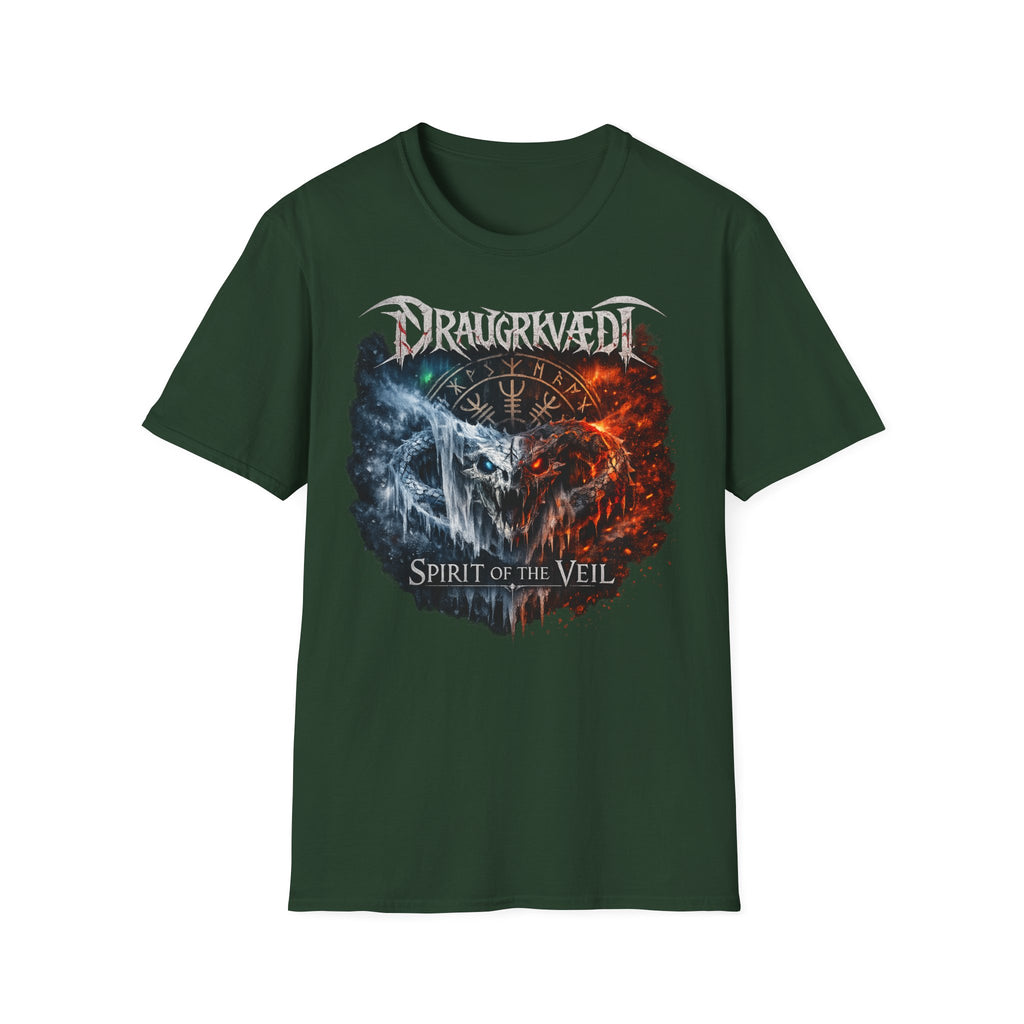 Viking Metal Band T-Shirt — Draugrkvædi 'Spirit of the Veil' Graphic Tee