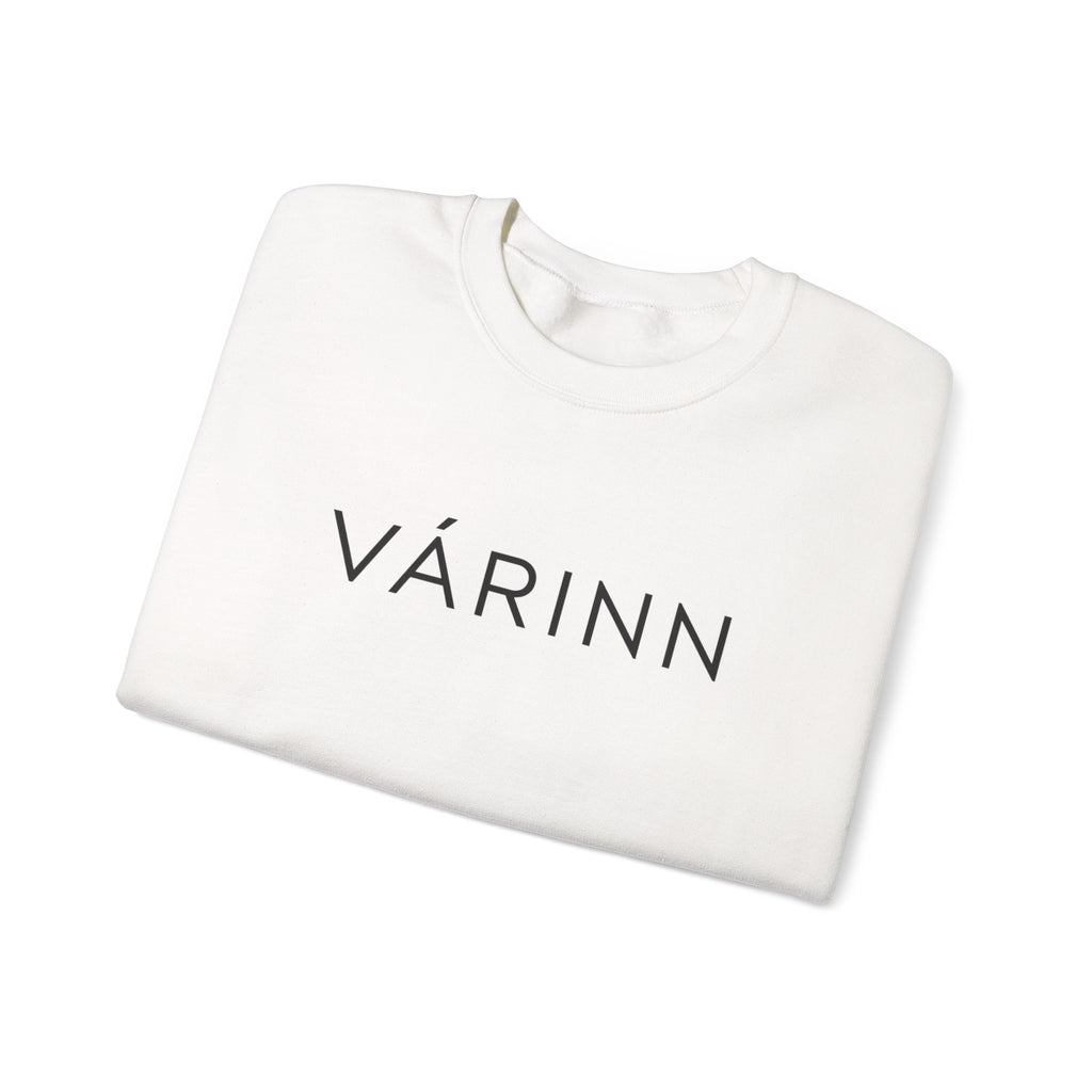 Várinn Minimal Logo Sweatshirt — Scandinavian-Inspired Cozy Crewneck