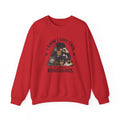 Cat Lover Crewneck Sweatshirt — "I Know I Love Cats But This Is Ridiculous" Graphic