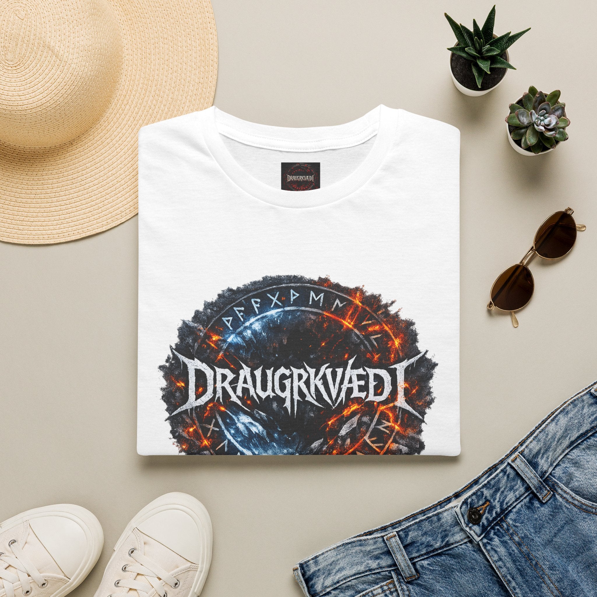 Viking Draugrkved Rune T-Shirt — Norse Mythology Graphic Tee