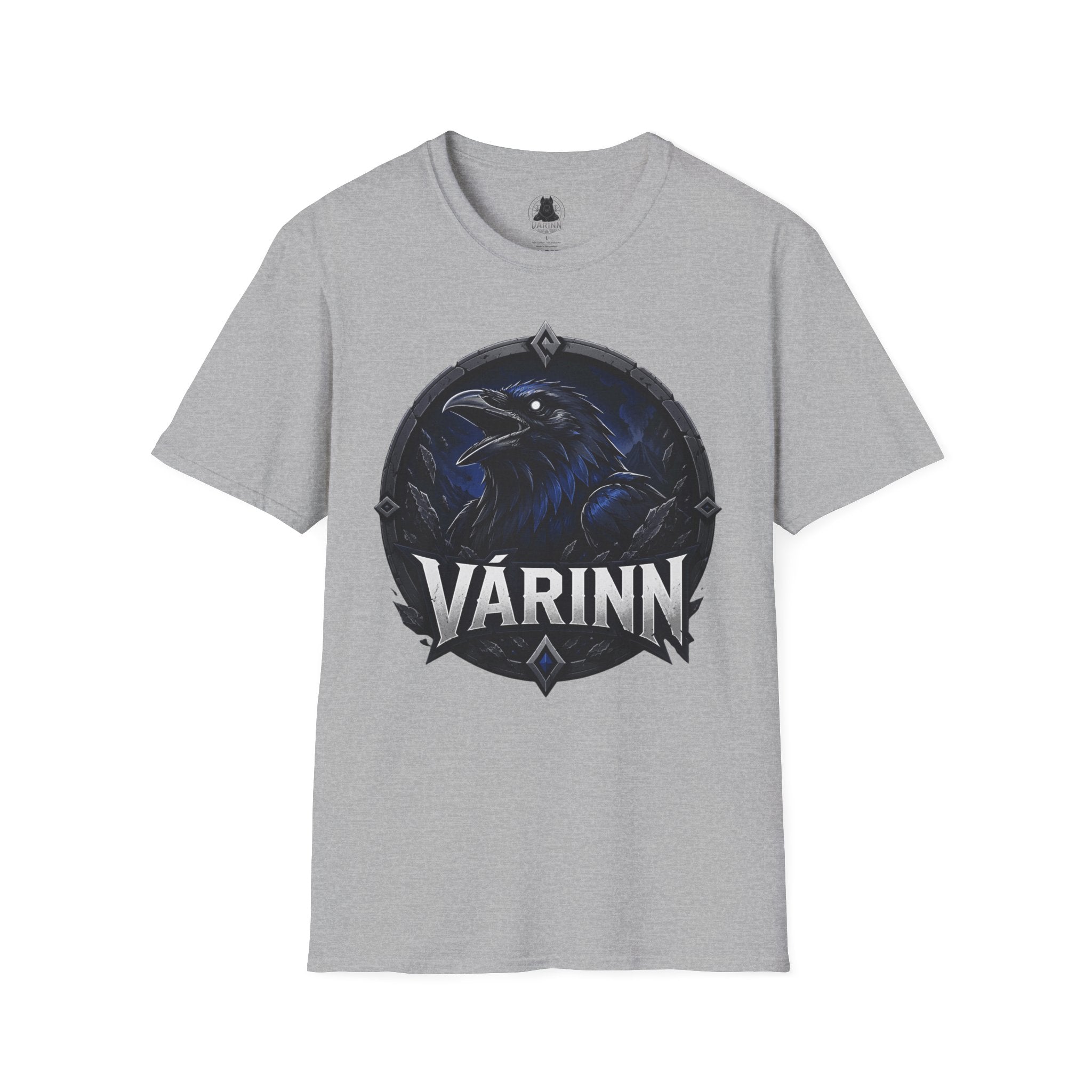 Raven Crest T-Shirt — Várinn Norse Raven Graphic Tee