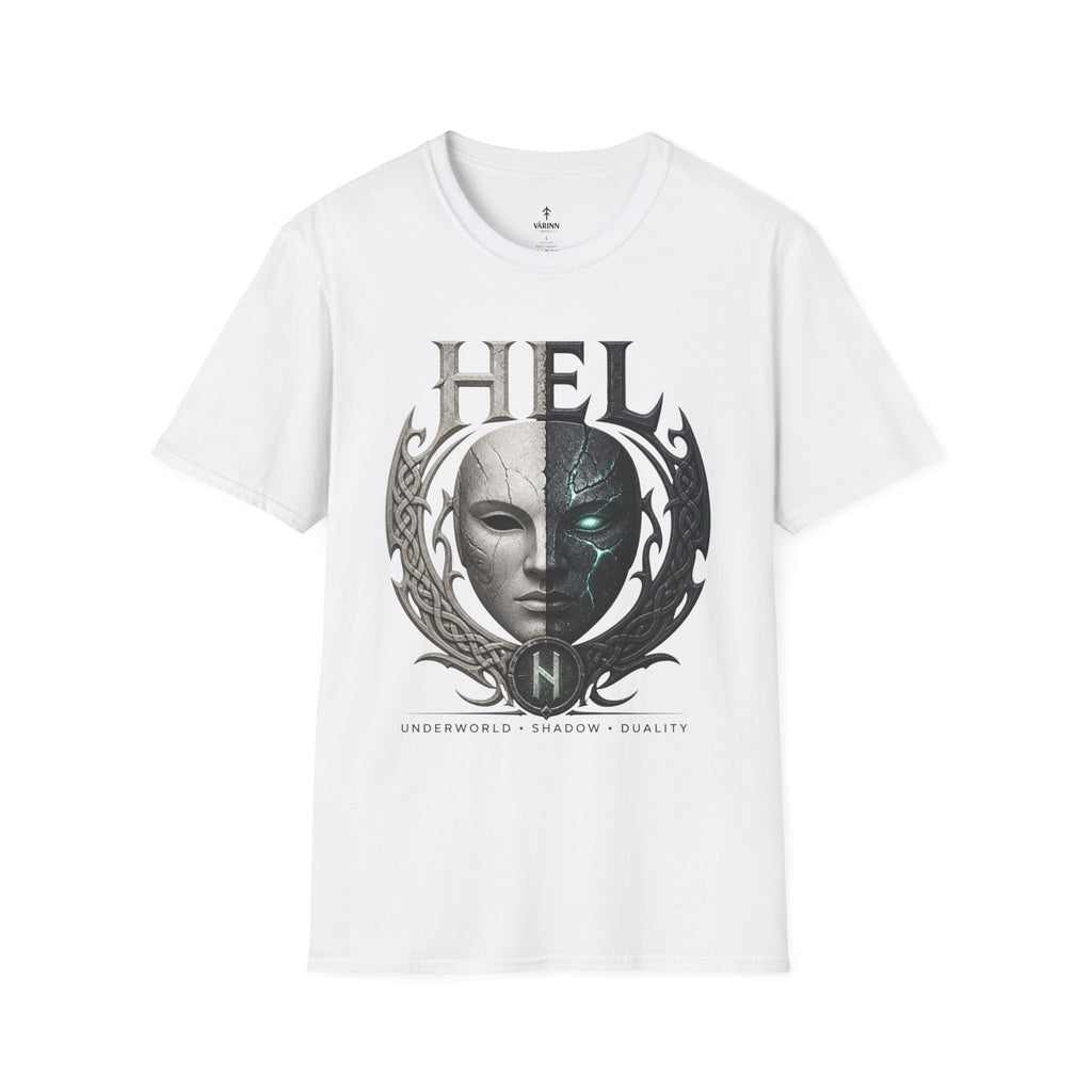 Hel Mythic Mask T-Shirt — Norse Goddess Hel Fantasy Tee