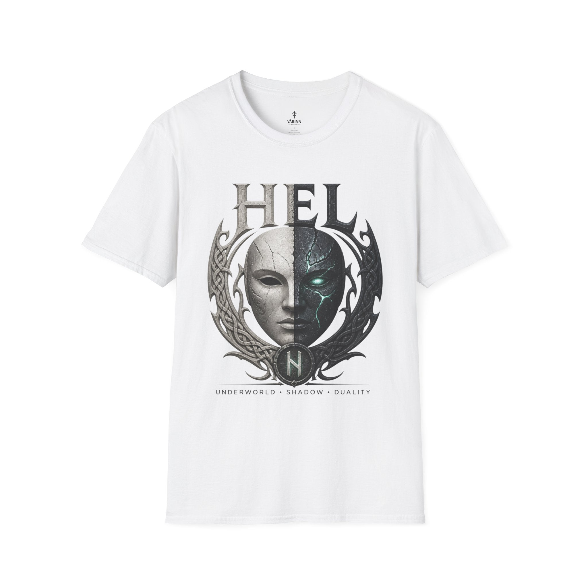 Hel Mythic Mask T-Shirt — Norse Goddess Hel Fantasy Tee