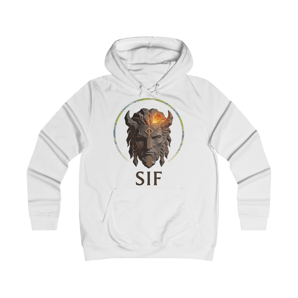 Viking Shield Maiden Hoodie — 'SIF' Norse Warrior Graphic Hoodie