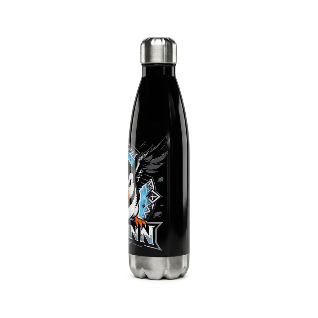 Penguin Mascot Stainless Steel Water Bottle — 17oz Insulated Sports Bottle
