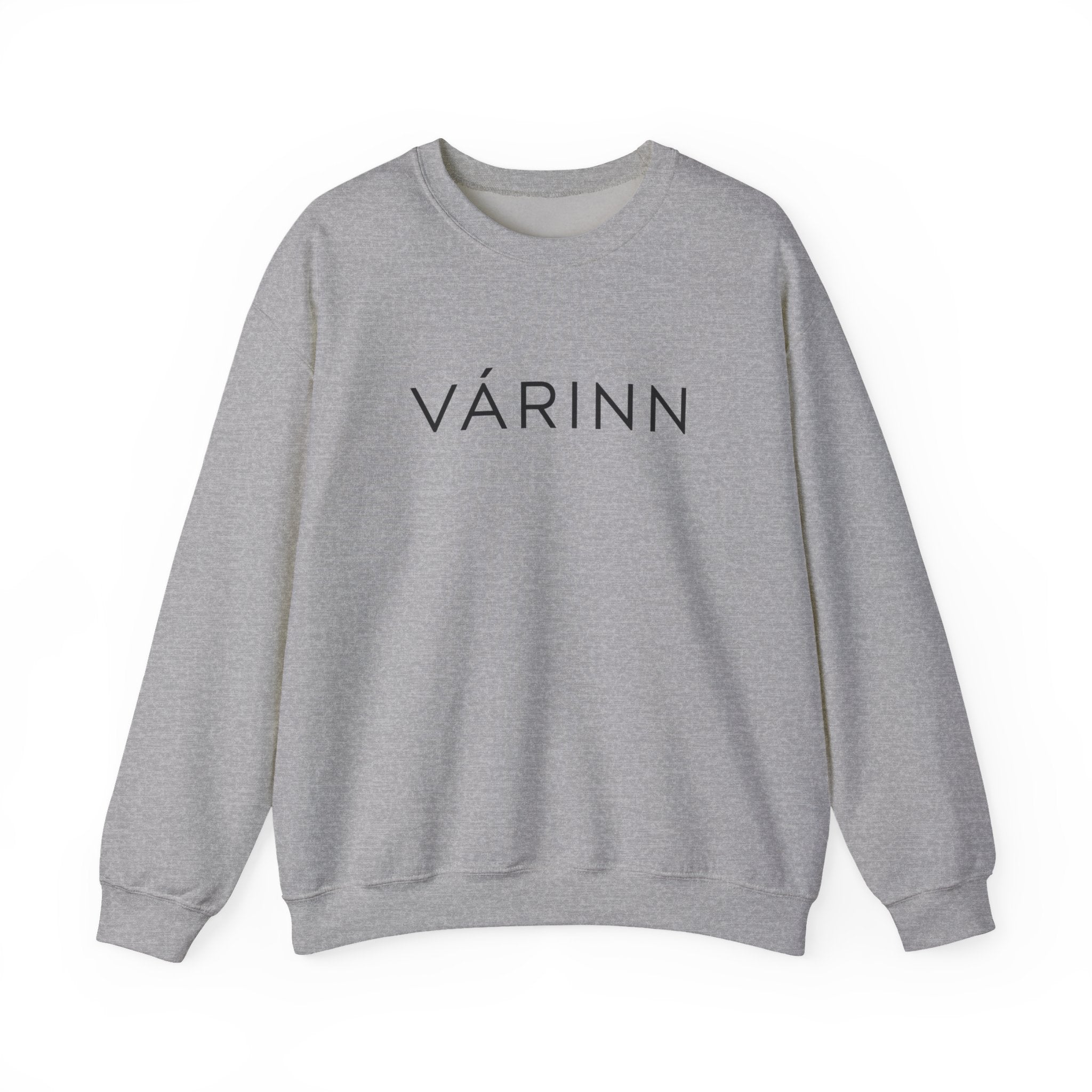 Várinn Minimal Logo Sweatshirt — Scandinavian-Inspired Cozy Crewneck