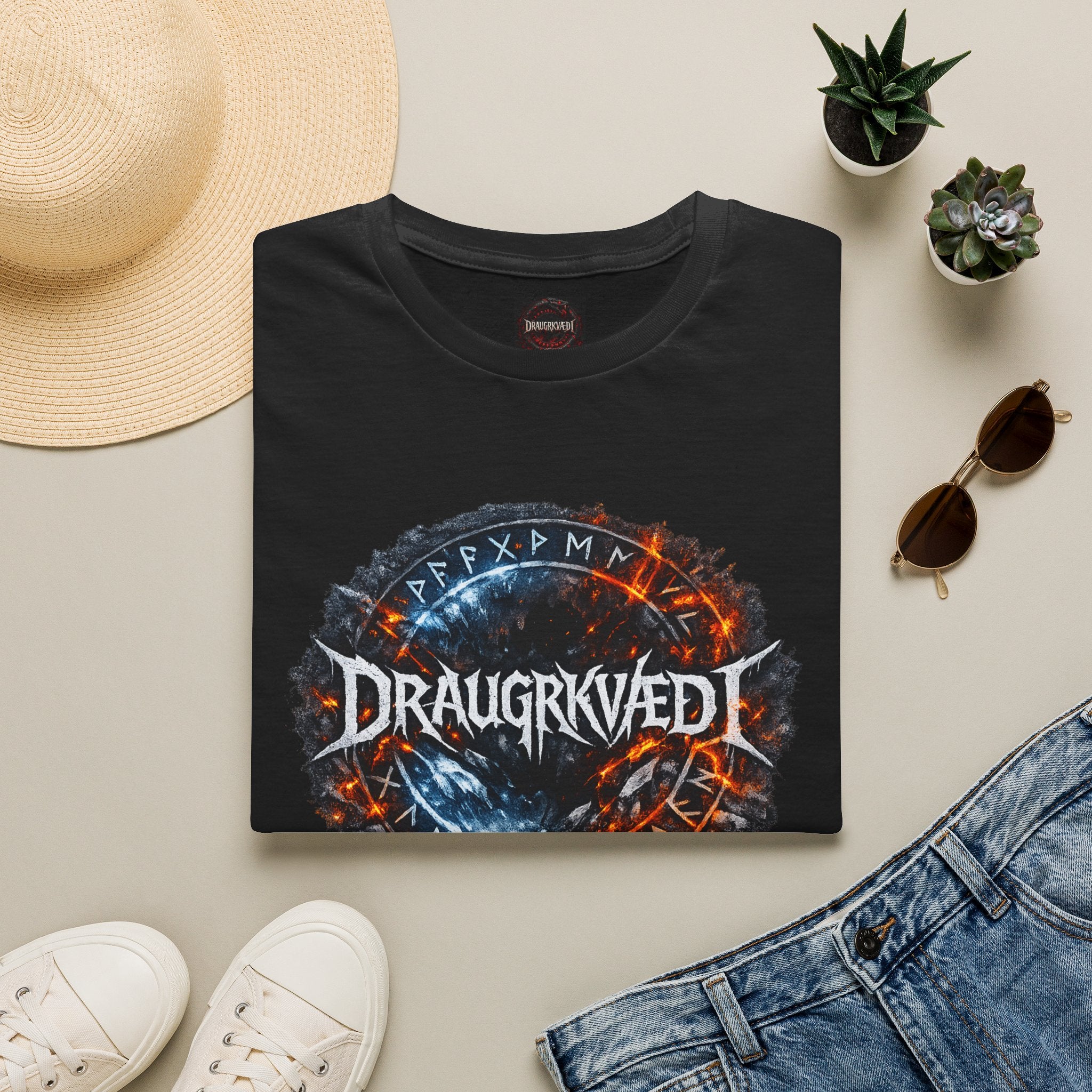 Viking Draugrkved Rune T-Shirt — Norse Mythology Graphic Tee