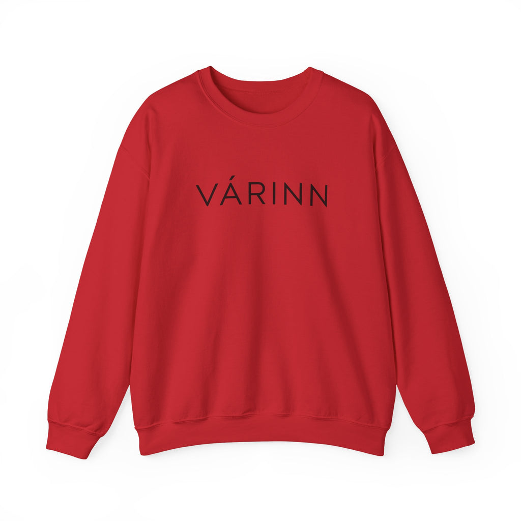 Várinn Minimal Logo Sweatshirt — Scandinavian-Inspired Cozy Crewneck