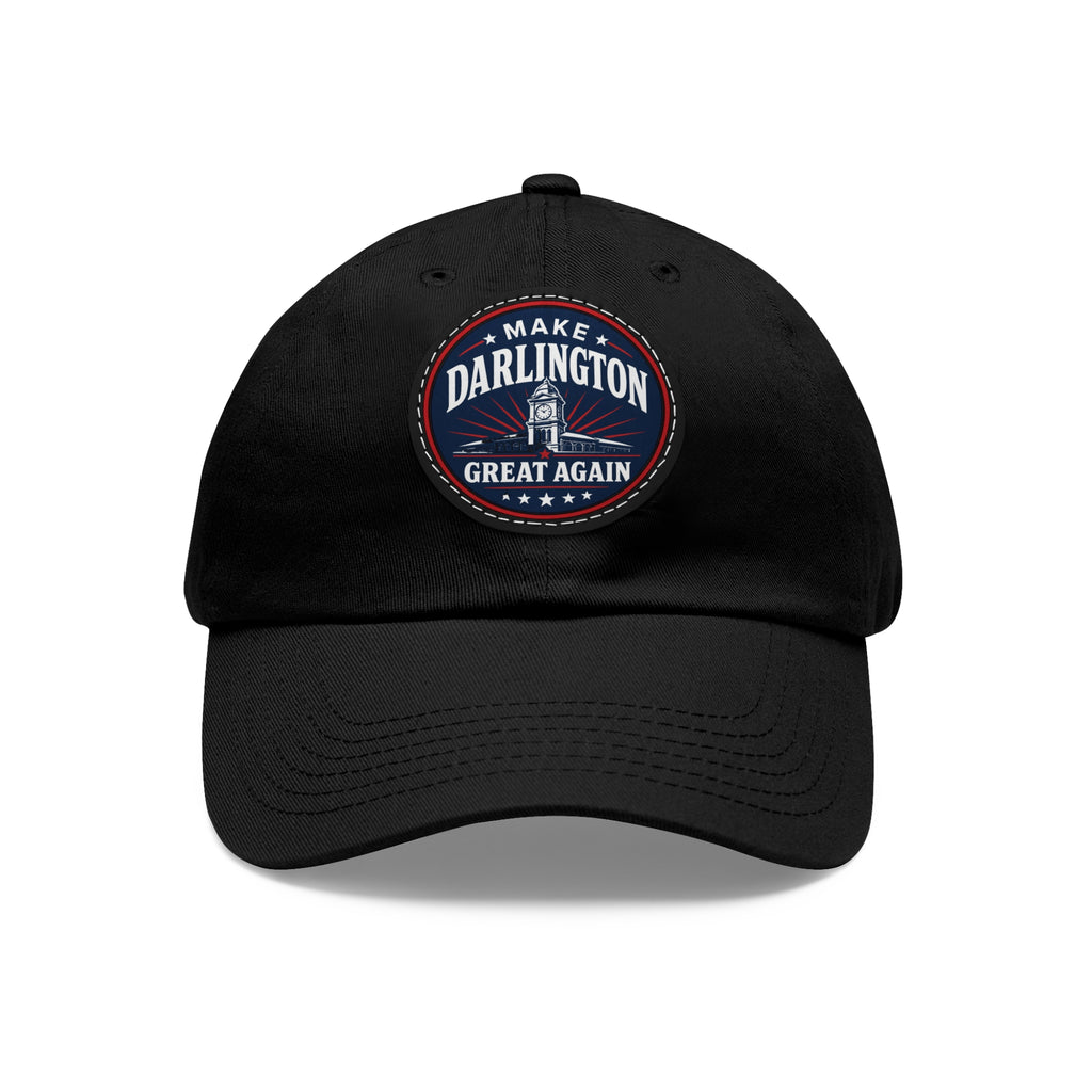 Dad Hat — "Make Darlington Great Again" Round Leather Patch Cap