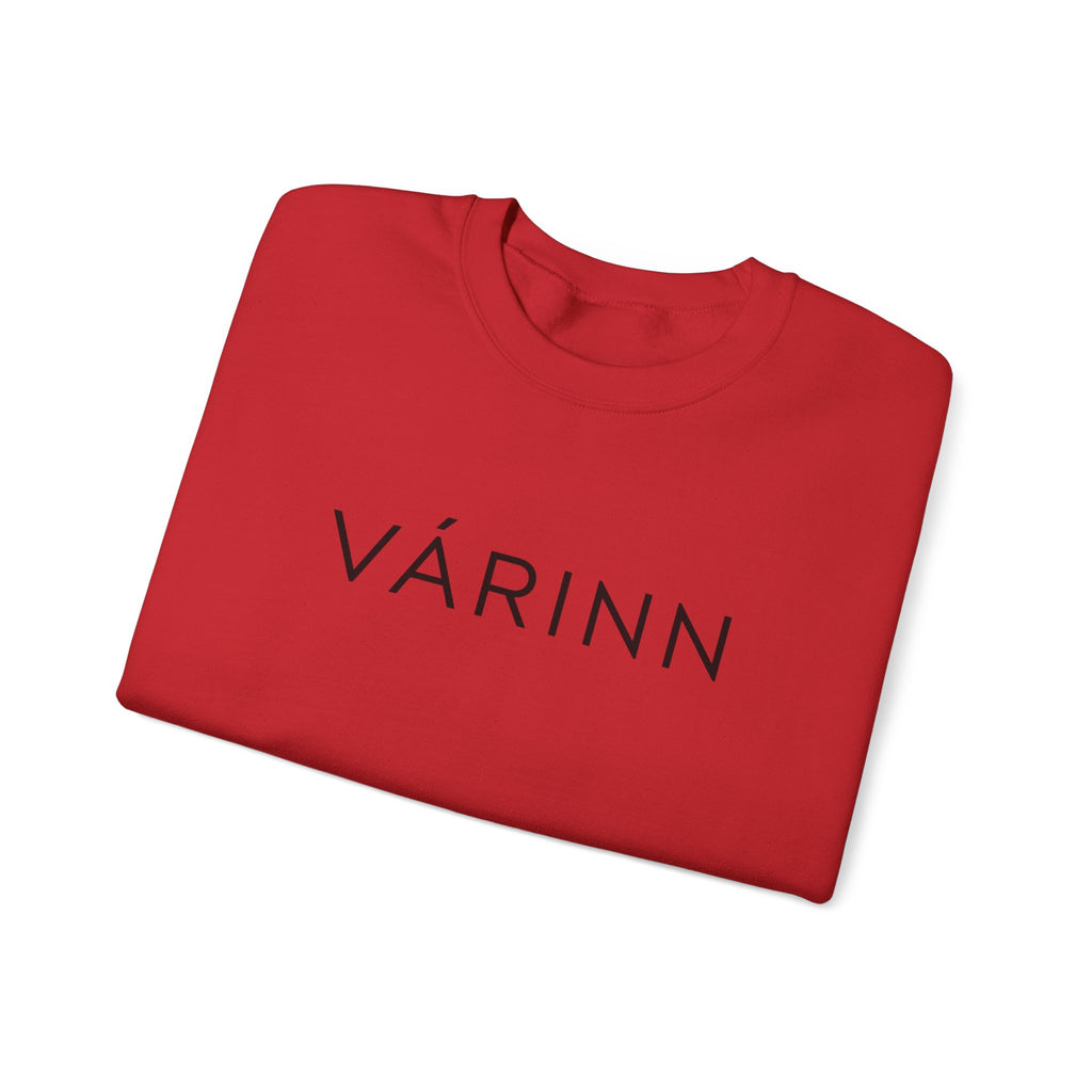 Várinn Minimal Logo Sweatshirt — Scandinavian-Inspired Cozy Crewneck