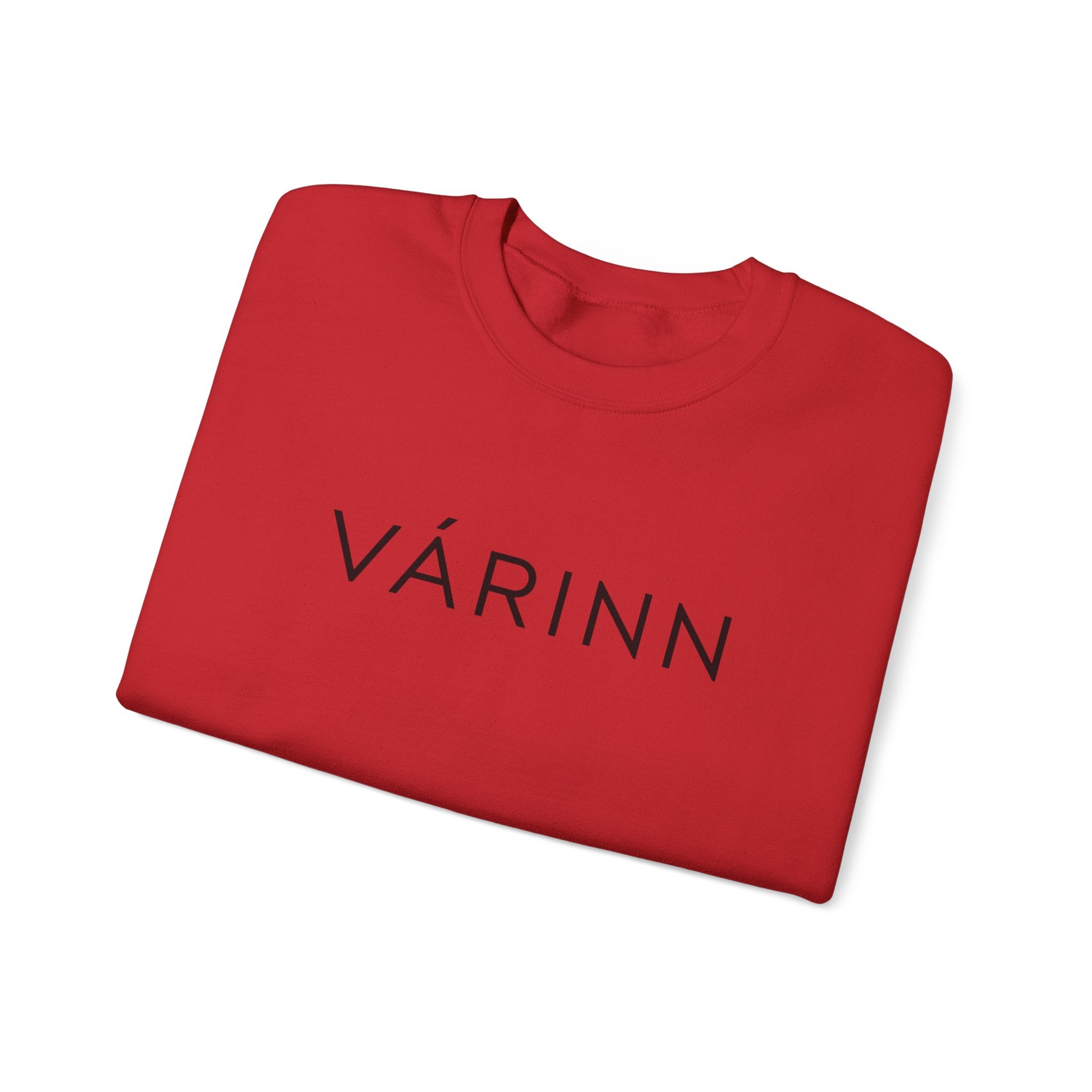 Várinn Minimal Logo Sweatshirt — Scandinavian-Inspired Cozy Crewneck