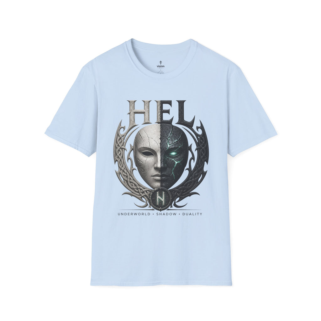 Hel Mythic Mask T-Shirt — Norse Goddess Hel Fantasy Tee