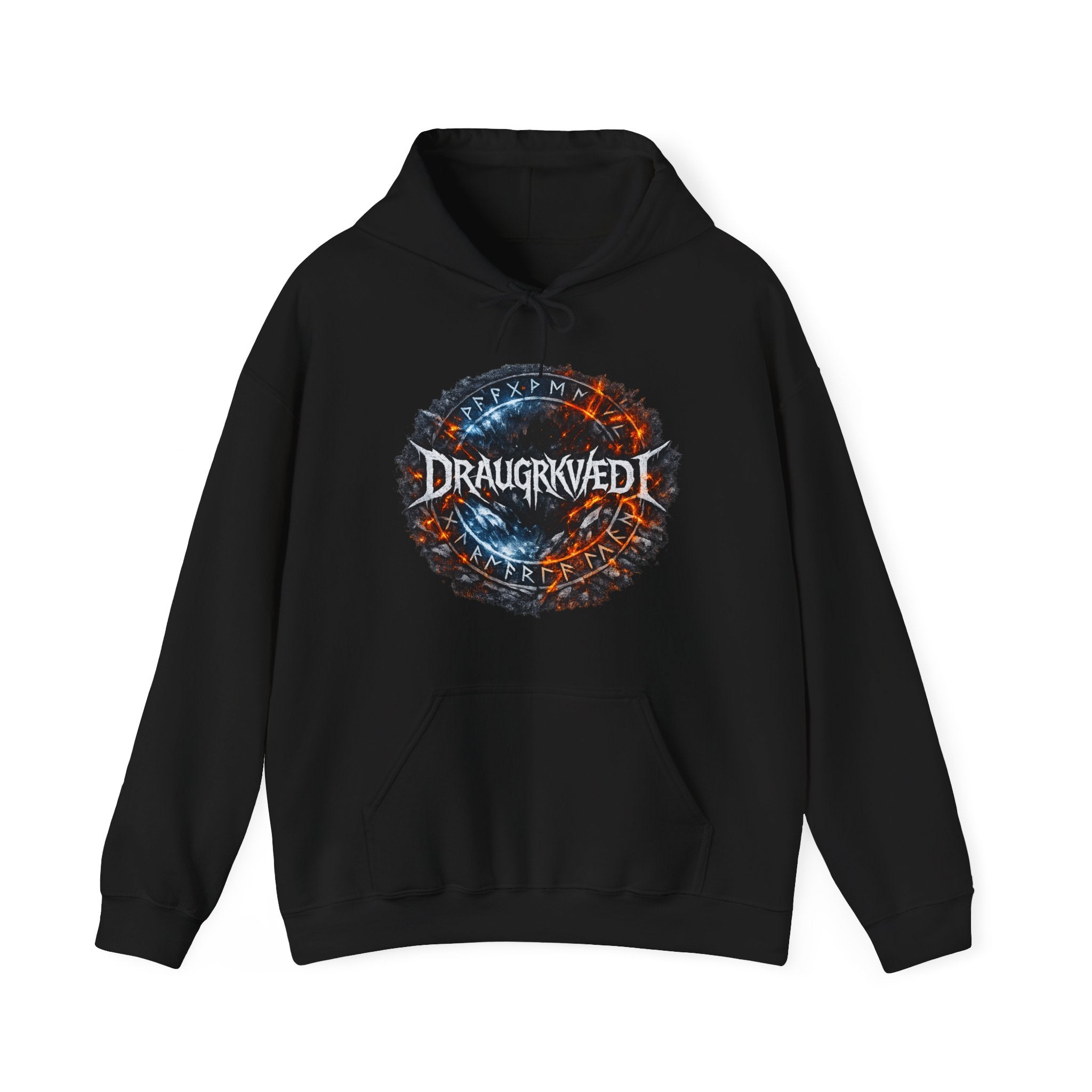 Draugrkvædi Band Tour Hoodie — Viking Metal Concert Pullover
