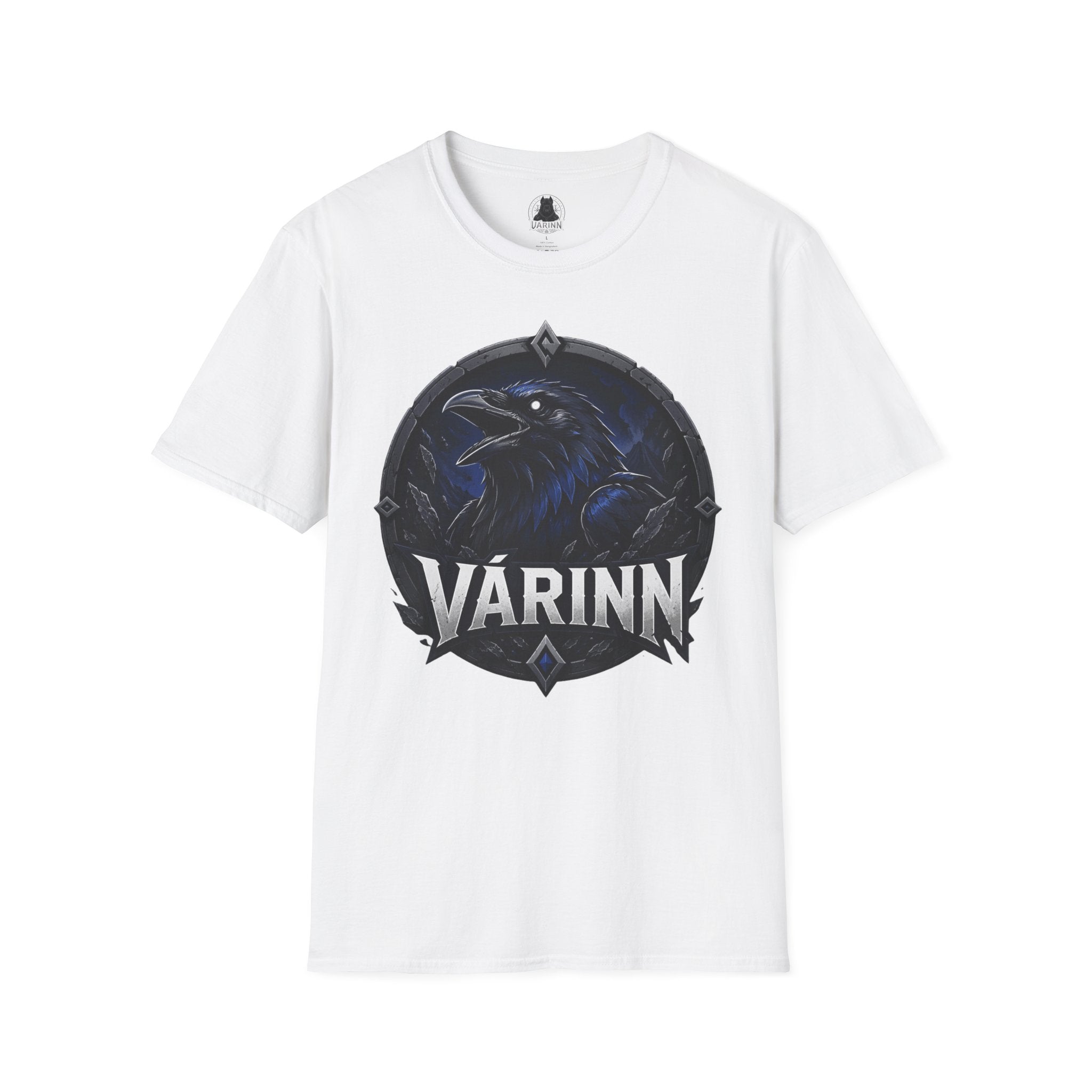 Raven Crest T-Shirt — Várinn Norse Raven Graphic Tee